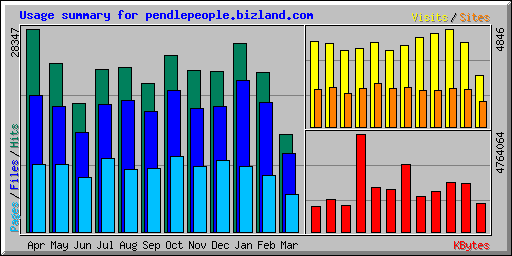 Usage summary for pendlepeople.bizland.com